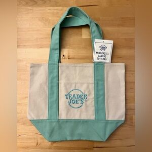 Trader Joe’s Mini Pastel Canvas Tote